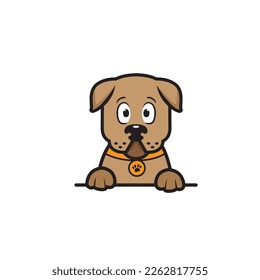 cute dog seamless design vector