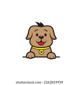cute dog seamless design vector