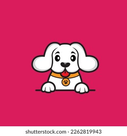 cute dog seamless design vector