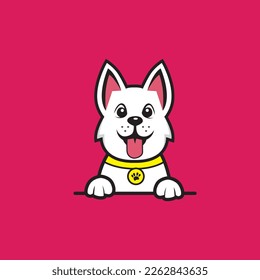 cute dog seamless design vector
