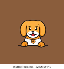 cute dog seamless design vector