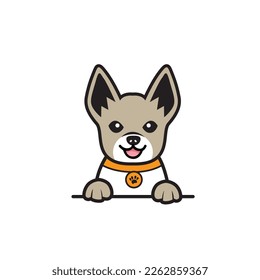 cute dog seamless design vector