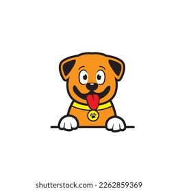 cute dog seamless design vector