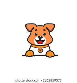 cute dog seamless design vector