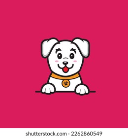 cute dog seamless design vector