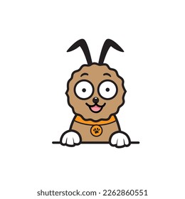 cute dog seamless design vector
