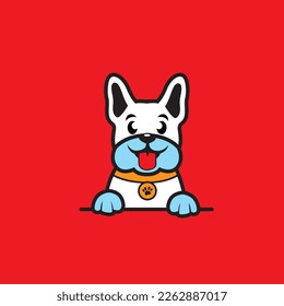 cute dog seamless design vector
