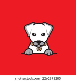 cute dog seamless design vector