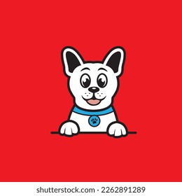cute dog seamless design vector