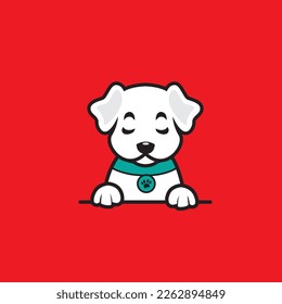 cute dog seamless design vector