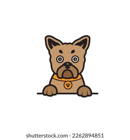 cute dog seamless design vector