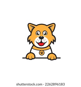 cute dog seamless design vector