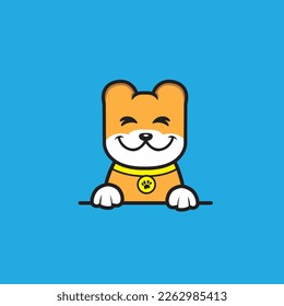 cute dog seamless design vector