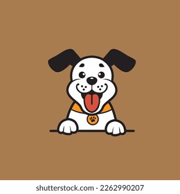 cute dog seamless design vector