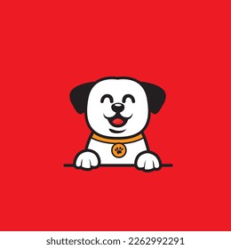 cute dog seamless design vector