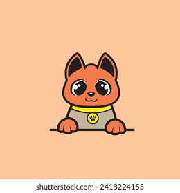 cute dog seamless design vector