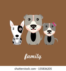 cute dog set friend brown