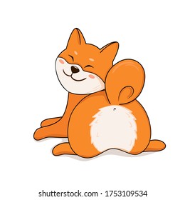 柴犬 尻尾 のイラスト素材 画像 ベクター画像 Shutterstock