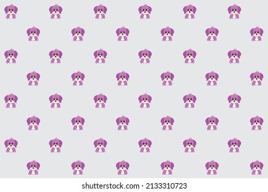 Cute Dog Sitting Cartoon Vector Icon Illustration