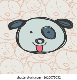 The Cute Dog with smiles