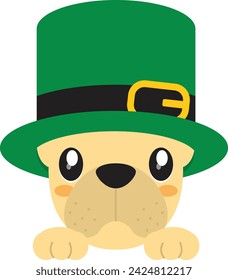 Cute Dog with St Patrick's Day hat