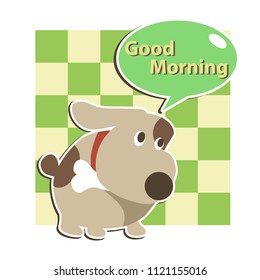 Cute dog sticker