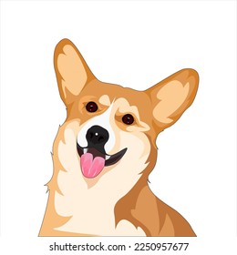 cute dog sticking out his tongue