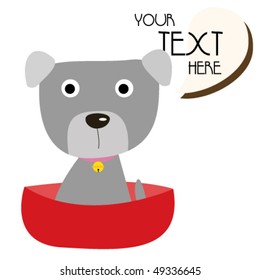 Cute dog with text 2