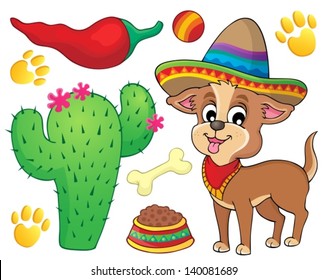 Cute dog theme image 3 - eps10 vector illustration.