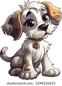 Cute dog for t-shirt design, Vector