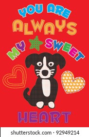cute dog / T-shirt graphics / cute cartoon characters / cute graphics for kids / Book illustrations