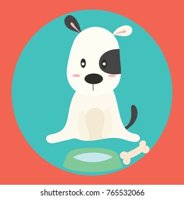 cute dog vector