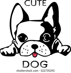 Cute dog vector art