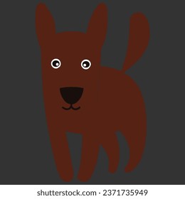 Cute Dog Vector Art Design