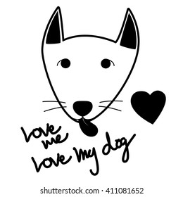 cute dog vector background design 