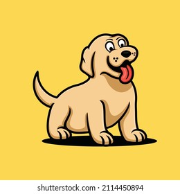 cute dog vector, characters, and cartoons.