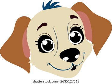 cute dog vector clip art 