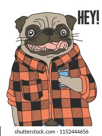 Cute dog vector design