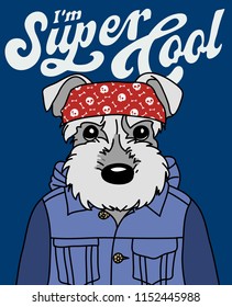 Cute dog vector design
