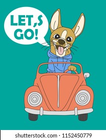 Cute dog vector design