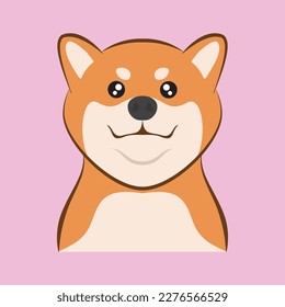 arte de la línea de diseño de vectores de perro lindo