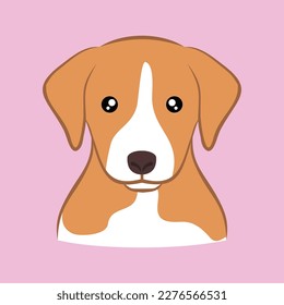 cute dog vector design illustration line art