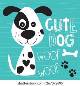 cute dog vector illustration