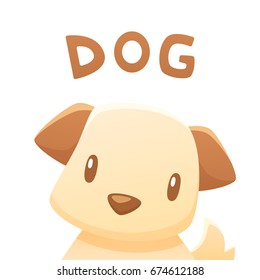 Cute dog vector illustration