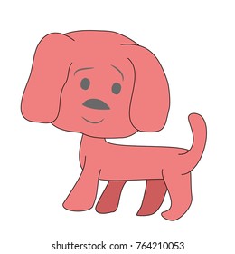 Cute dog vector illustration