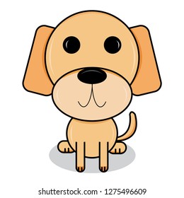 Cute Dog vector illustration.you can use everywhere tshirt, print and your websites.