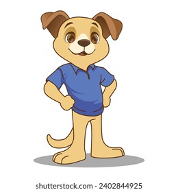 cute dog vector illustration, dog mascot