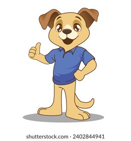 cute dog vector illustration, dog mascot