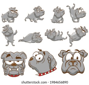 Cute dog vector illustration with white background