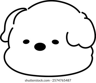 A cute dog vector image